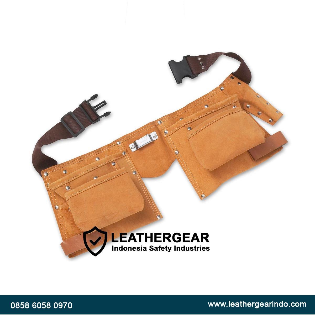 Belt Pro Tas Pinggang Kerja Kulit | Tool Belt Safety Multifungsi - Leather Gear Indonesia
