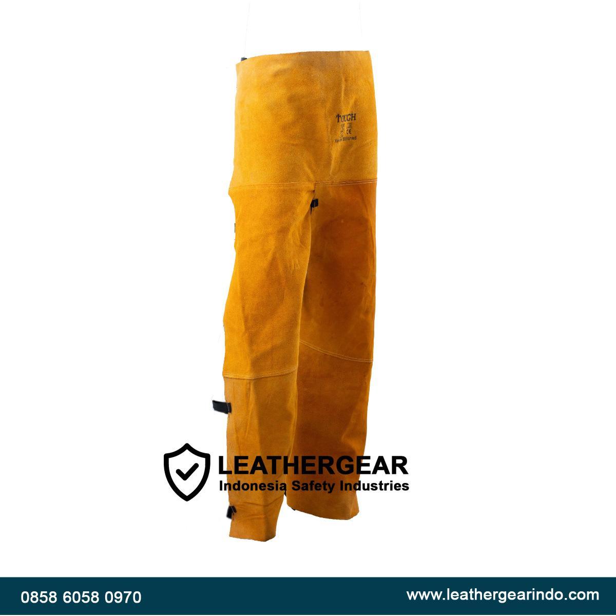 Celana Panjang Las Kulit Tahan Panas | Welding Pants Safety Premium - Leather Gear Indonesia