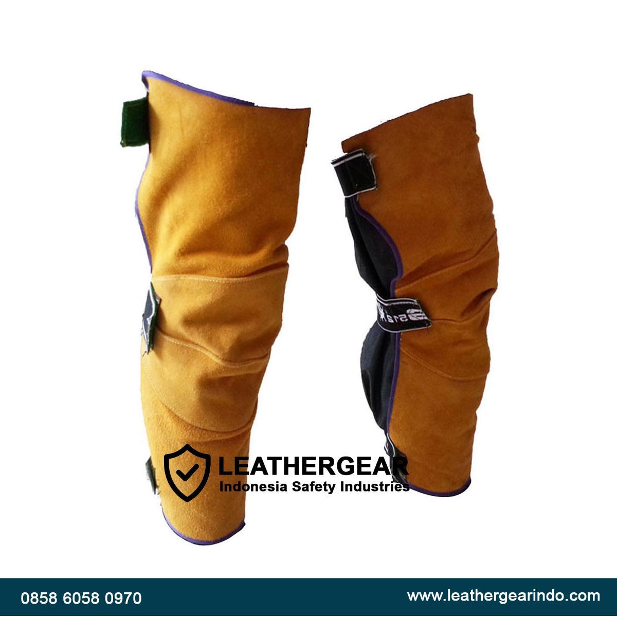 Pelindung Lutut Welder Tahan Panas | Knee Protector Safety Welding - Leather Gear Indonesia