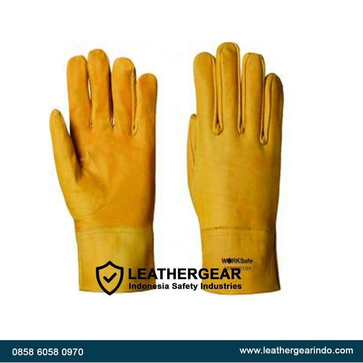 Sarung Tangan Kulit Argon (TIG Gloves) Fleksibel & Presisi | Leather Gear Indonesia