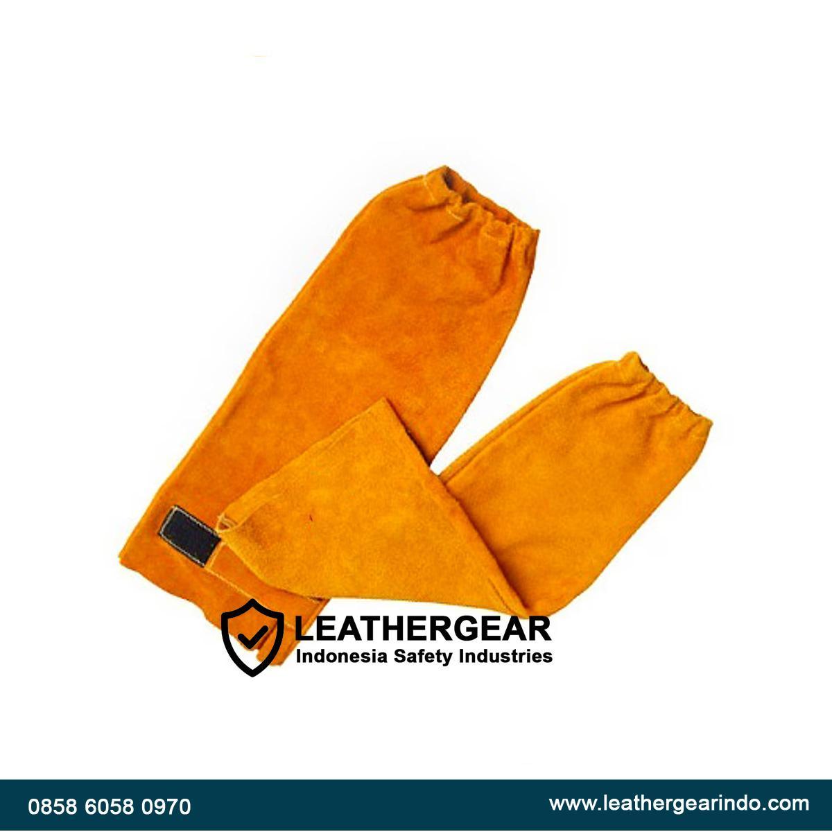 Welding Sleeve Sampai Siku Tahan Panas | Pelindung Lengan Las Medium - Leather Gear Indonesia